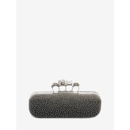 Studded Four Ring Clutch