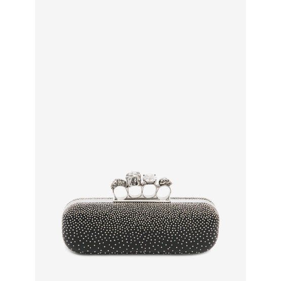 Studded Four Ring Clutch