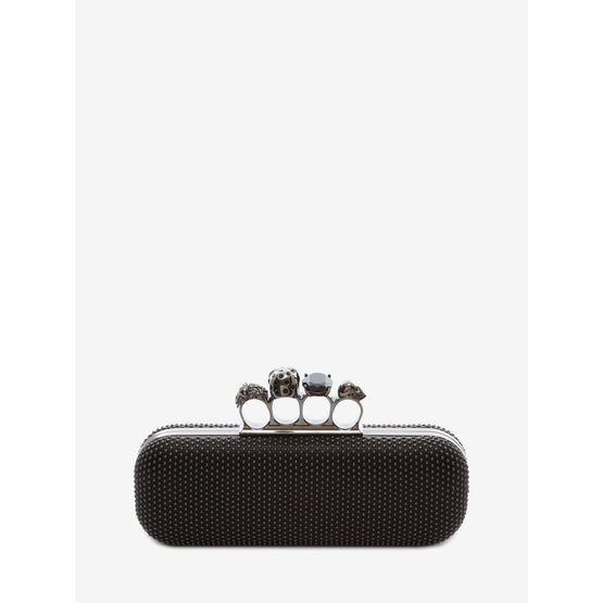 Studded Four Ring Clutch