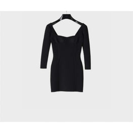 2A61Z496P.38NO - ROBE COURTE MANCHES LONGUES