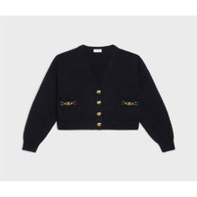 2A87T317V.38NO - CARDIGAN CROPPED SIGNATURE