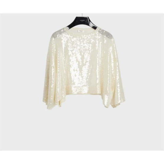 2AC67106T.01OW - CROP TOP BRODÉ