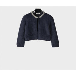 2AD7L440U.07BL - VESTE CARDIGAN GALON BRODE