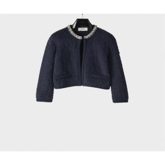 2AD7L440U.07BL - VESTE CARDIGAN GALON BRODE
