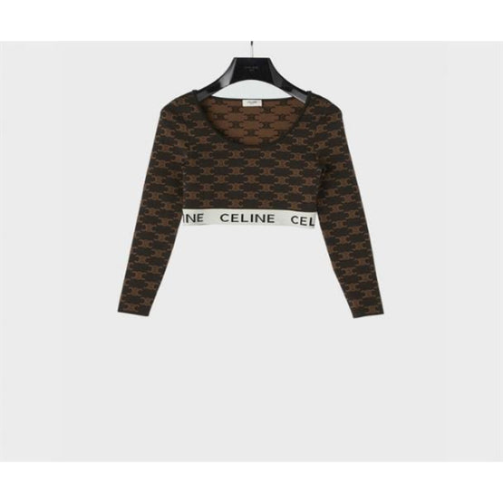 2AG03916T.19BR - TOP CROPPED MANCHES LONGUES