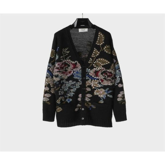2AG52131T.38NO - CARDIGAN FLEURS BRODÉES