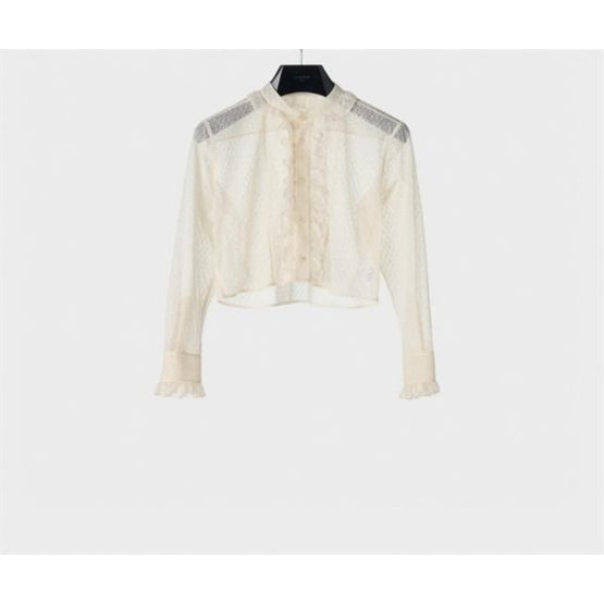 2C00B375W.12CR - CHEMISE ROMY FRILL CROPPED