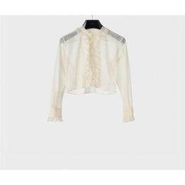 2C00B375W.12CR - CHEMISE ROMY FRILL CROPPED