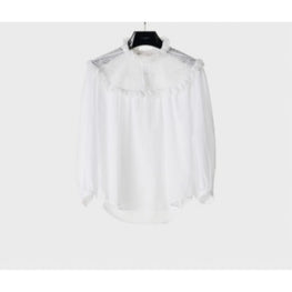 2C02B455W.01RD - CHEMISE ROMY PLASTRON BRODE
