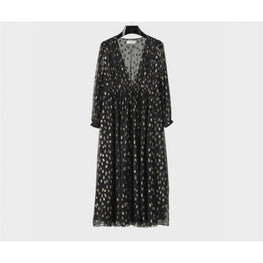 2R20L158J.38NO - ROBE LONGUE DECOLLETE V