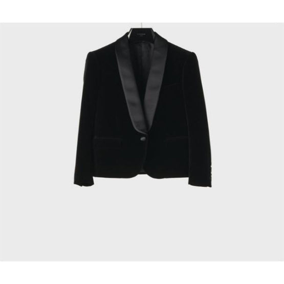 2V23P933C.38NO - VESTE COURTE TUX 1B COL CHALE