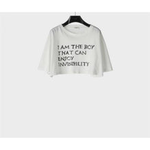 2X92E671Q.01OB - T-SHIRT CROPPED I AM THE BOY