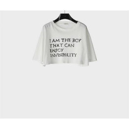 2X92E671Q.01OB - T-SHIRT CROPPED I AM THE BOY