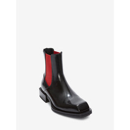 Half leather boots