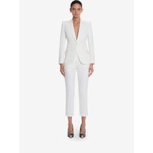 Leaf crepe cigarette trousers