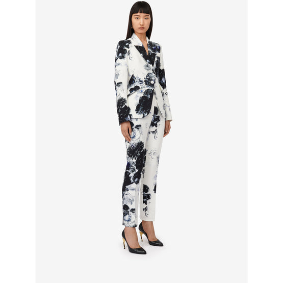 High-waisted Cigarette Trousers