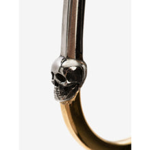 Bi-Colour Skull Hoop Earrings