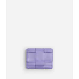 TRI-FOLD ZIP WALLET - WISTERIA-GOLD