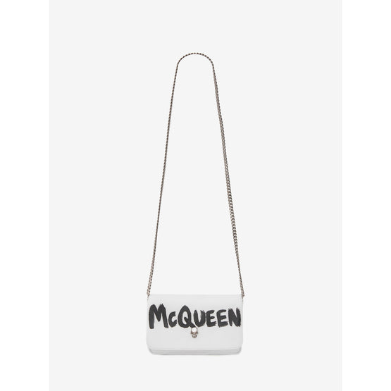 McQueen Graffiti Small Skull Bag