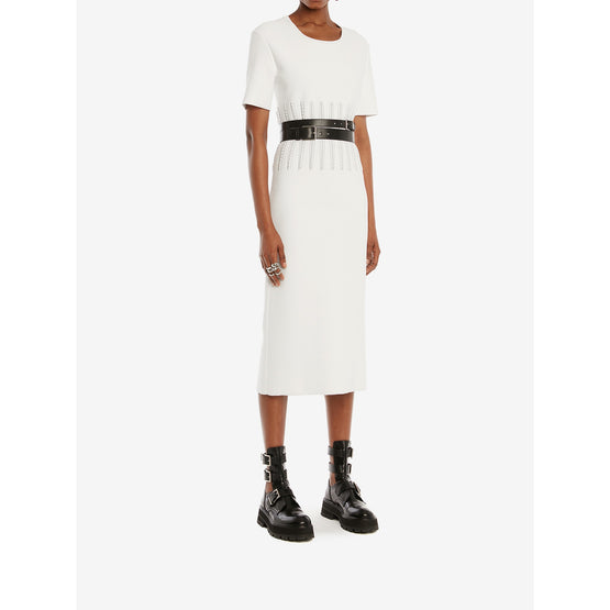 Engineered Jacquard Knit Pencil Dress