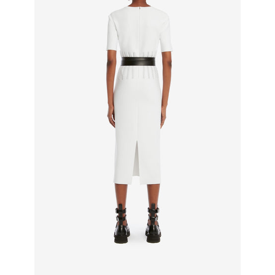 Engineered Jacquard Knit Pencil Dress