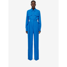 Double Pleat Wide Leg Trousers