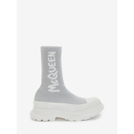McQueen Graffiti Knit Tread Slick Boot