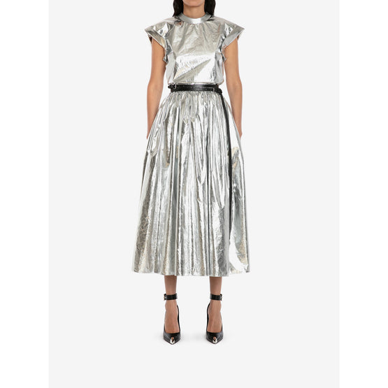 Cap Sleeve Metallic T-shirt