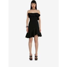 Ruffled Bustier Mini Dress