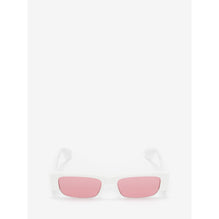 McQueen Graffiti Slashed Sunglasses