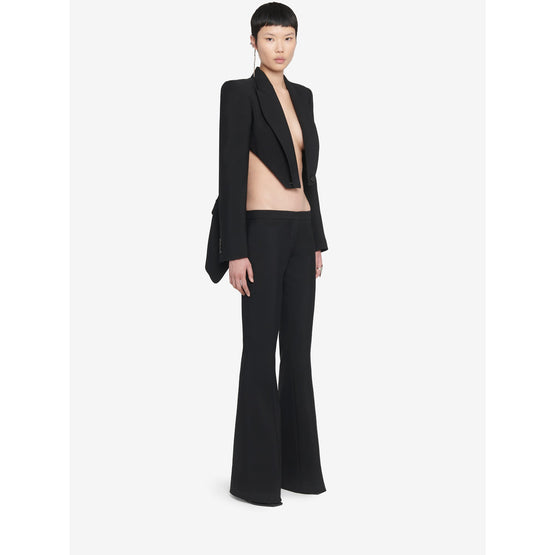 Cropped Slashed Jacket