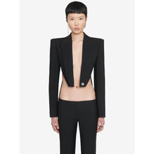 Cropped Slashed Jacket