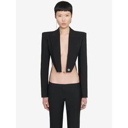 Cropped Slashed Jacket