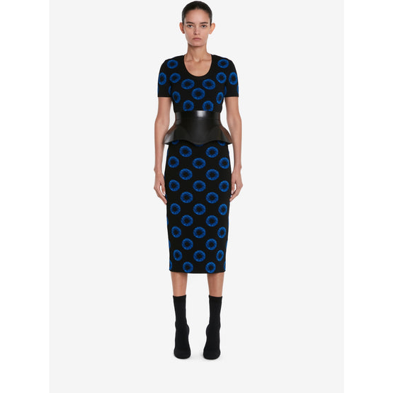 Iris Jacquard Midi Skirt