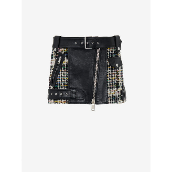 Hybrid Biker Mini Skirt