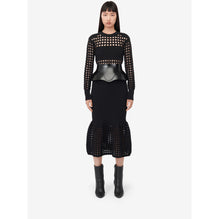 Knitted Mesh Midi Dress