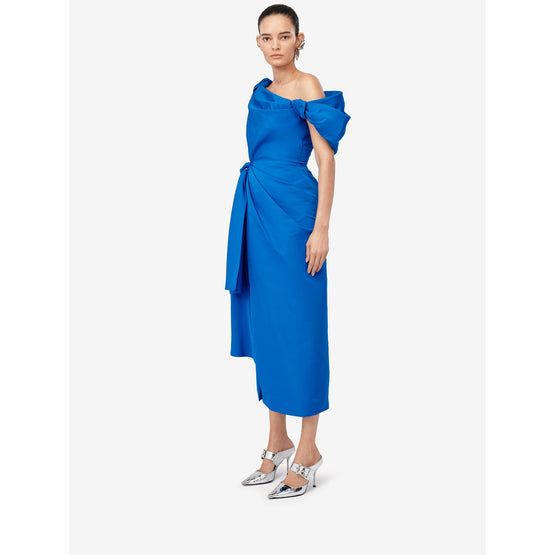 Knotted Asymmetric Pencil Dress