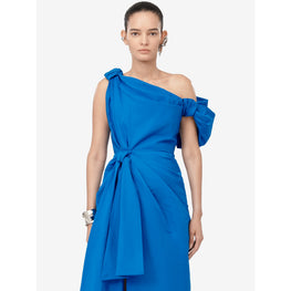 Knotted Asymmetric Pencil Dress