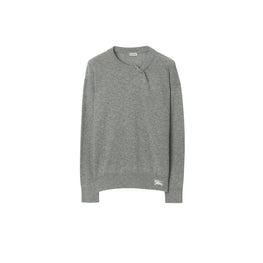 캐시미어 스웨터-LIGHT GREY MELANGE