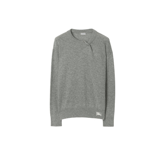 캐시미어 스웨터-LIGHT GREY MELANGE