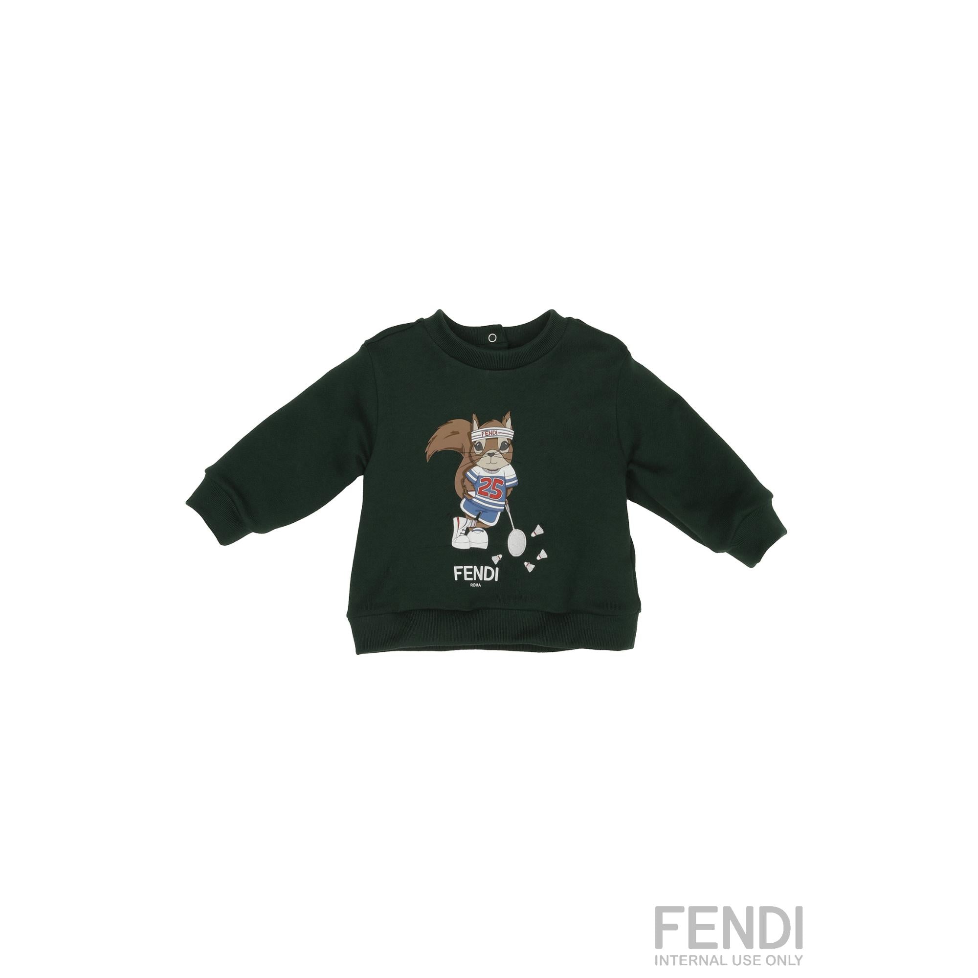 [NB BOY] 다크그린 캐릭터 일러스트 스웻셔츠