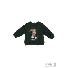 [NB BOY] 다크그린 캐릭터 일러스트 스웻셔츠