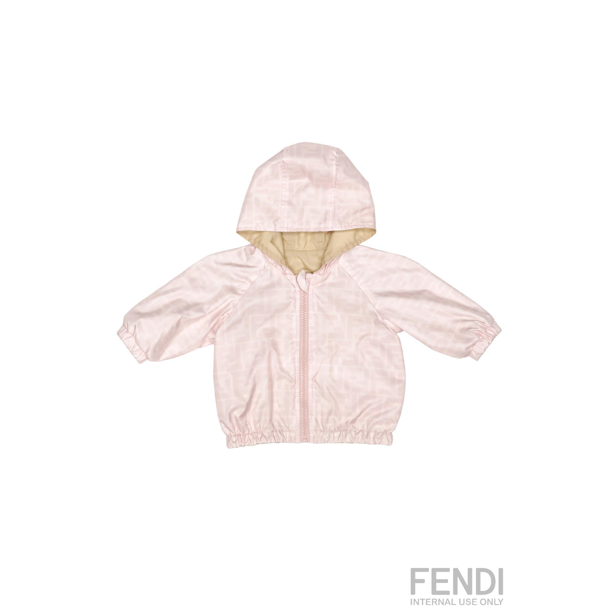 [NB UNISEX] 핑크 FF 모노그램 윈드 브레이커