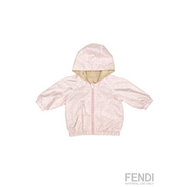 [NB UNISEX] 핑크 FF 모노그램 윈드 브레이커