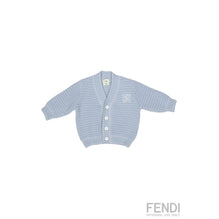 [NB UNISEX] 블루 펀칭 스티치 가디건