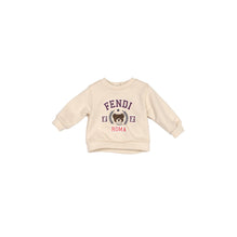 [NB UNISEX] 베이지 베어 로고 포인트 스웻셔츠