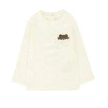 [NB UNISEX] 화이트 베어 프린트 티셔츠