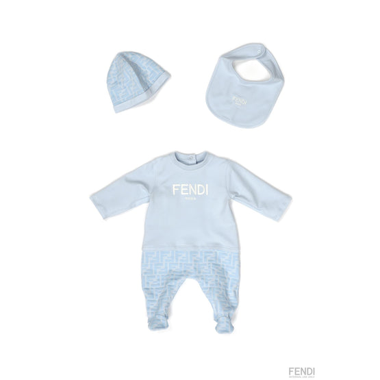 [NB UNISEX] 블루 베이비 로고 세트