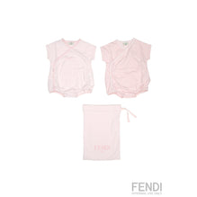 [NB UNISEX] 핑크 FF 모노그램 베이비 세트