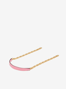 Short D Chain Strap Box Calf Calypso